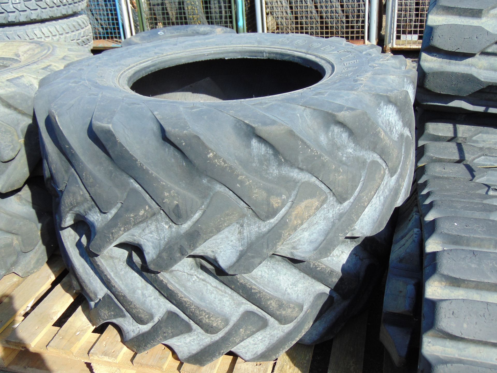 2 x Goodyear Sure Grip 15.5/80-24 Tyres