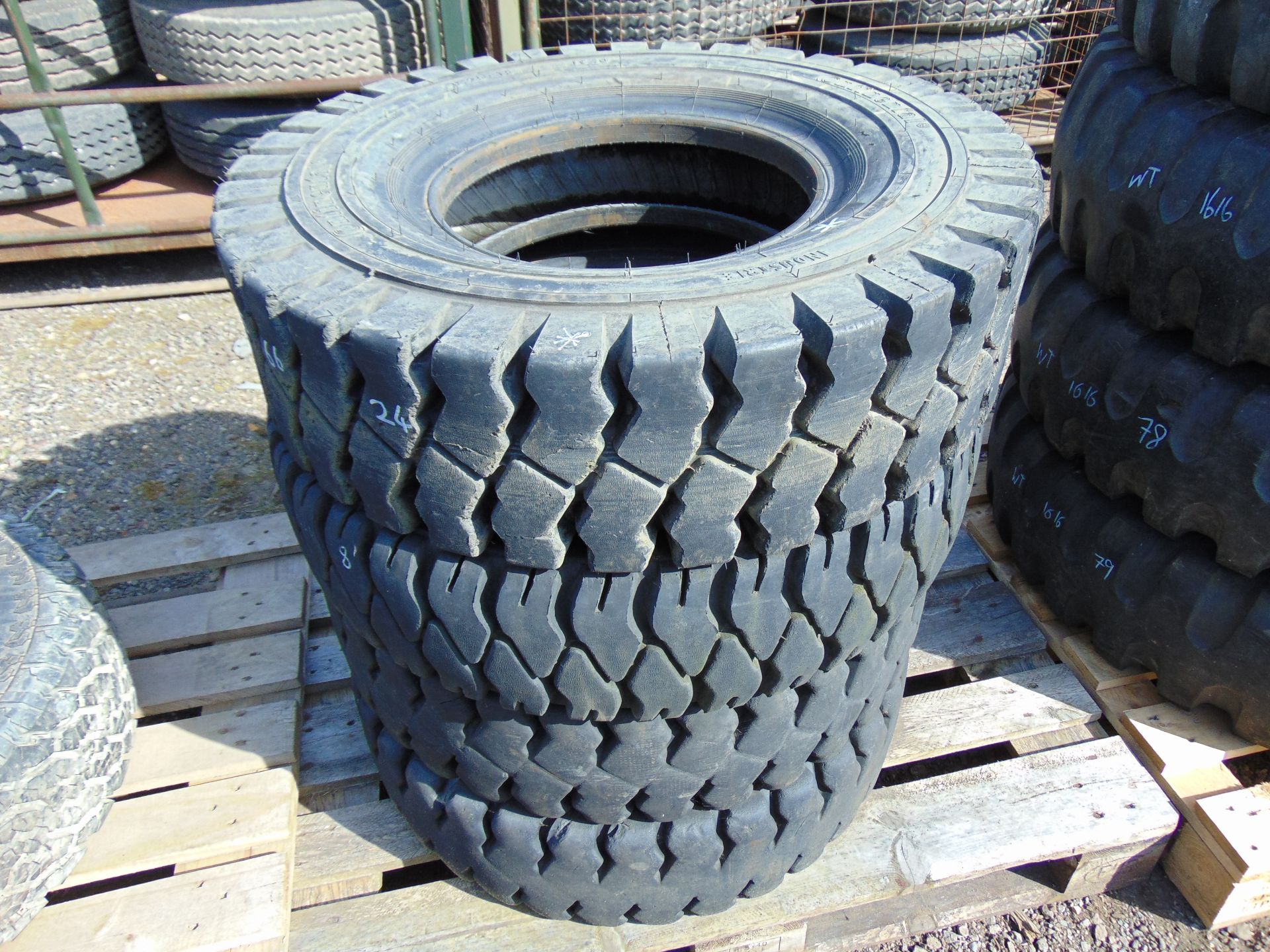 4 x Mixed Brand 8.25-15 Industrial Tyres