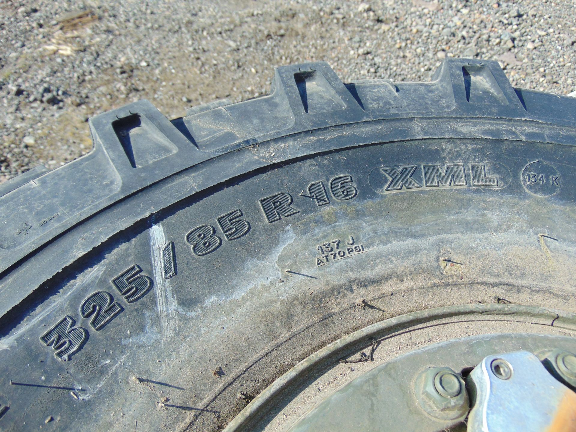 2 x Michelin 325/85 R16 XML Tyres with 8 Stud Rims - Image 6 of 6