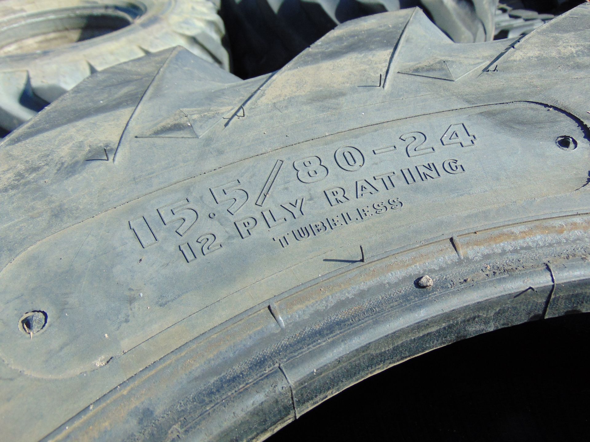 3 x Goodyear Sure Grip 15.5/80-24 Tyres - Bild 5 aus 6
