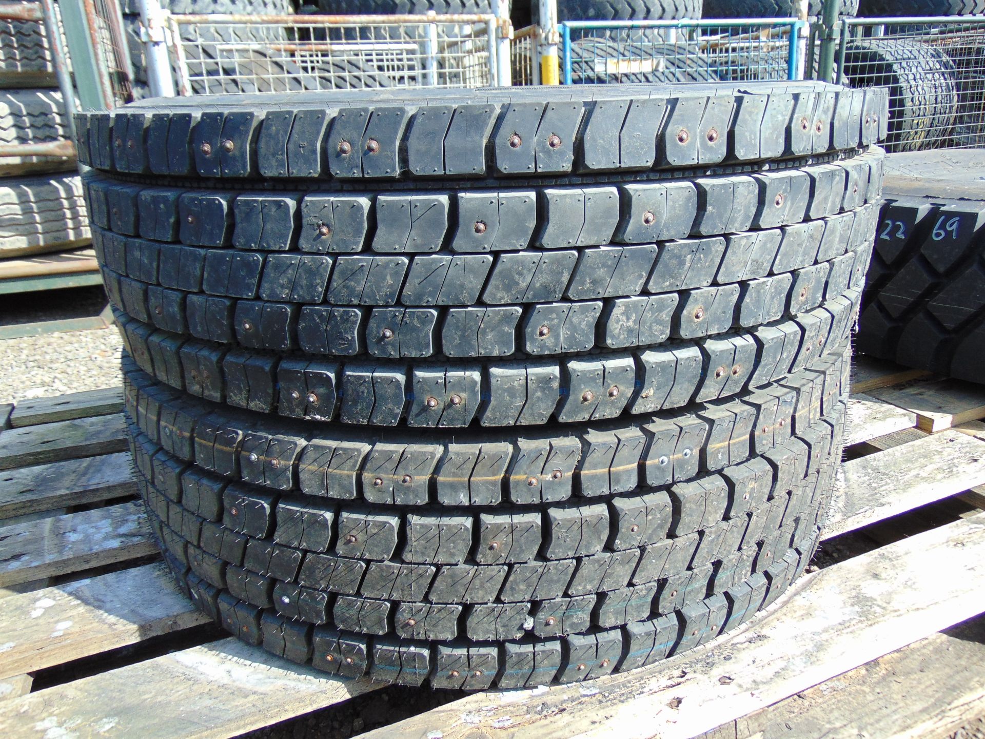 2 x Continental LDR Regional Traffic 235/75 R17.5 Tyres complete with tyre studs - Image 2 of 6