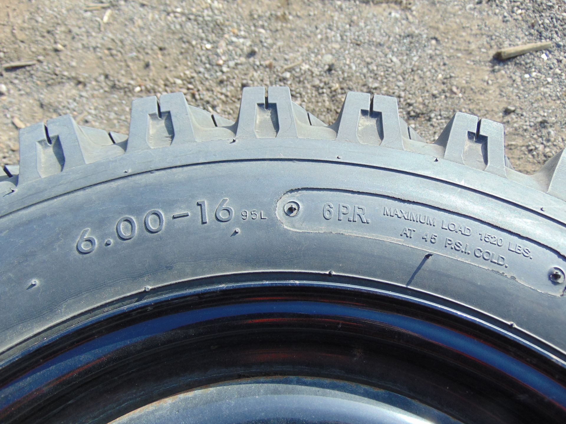4 x Deestone Extra Traction 6.00-16 Tyres with 5 Stud Rims - Image 6 of 7