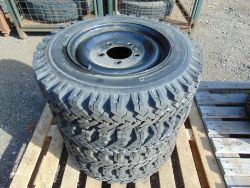 MASSIVE ON LINE AUCTION OF 100 + 4x4 tyres, Light commercial tyres, Plant and Earthmoving tyres, HGV tyres, Industrial tyres, Agricultural tyres