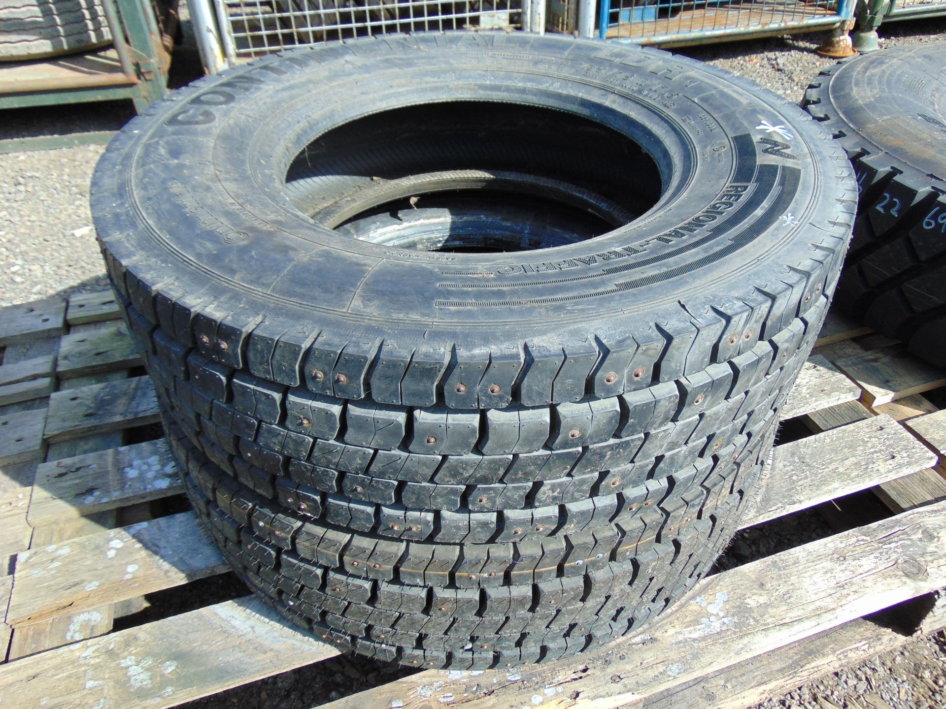 2 x Continental LDR Regional Traffic 235/75 R17.5 Tyres complete with tyre studs