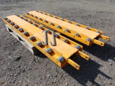 2 x Forklift Roller Tine attachments