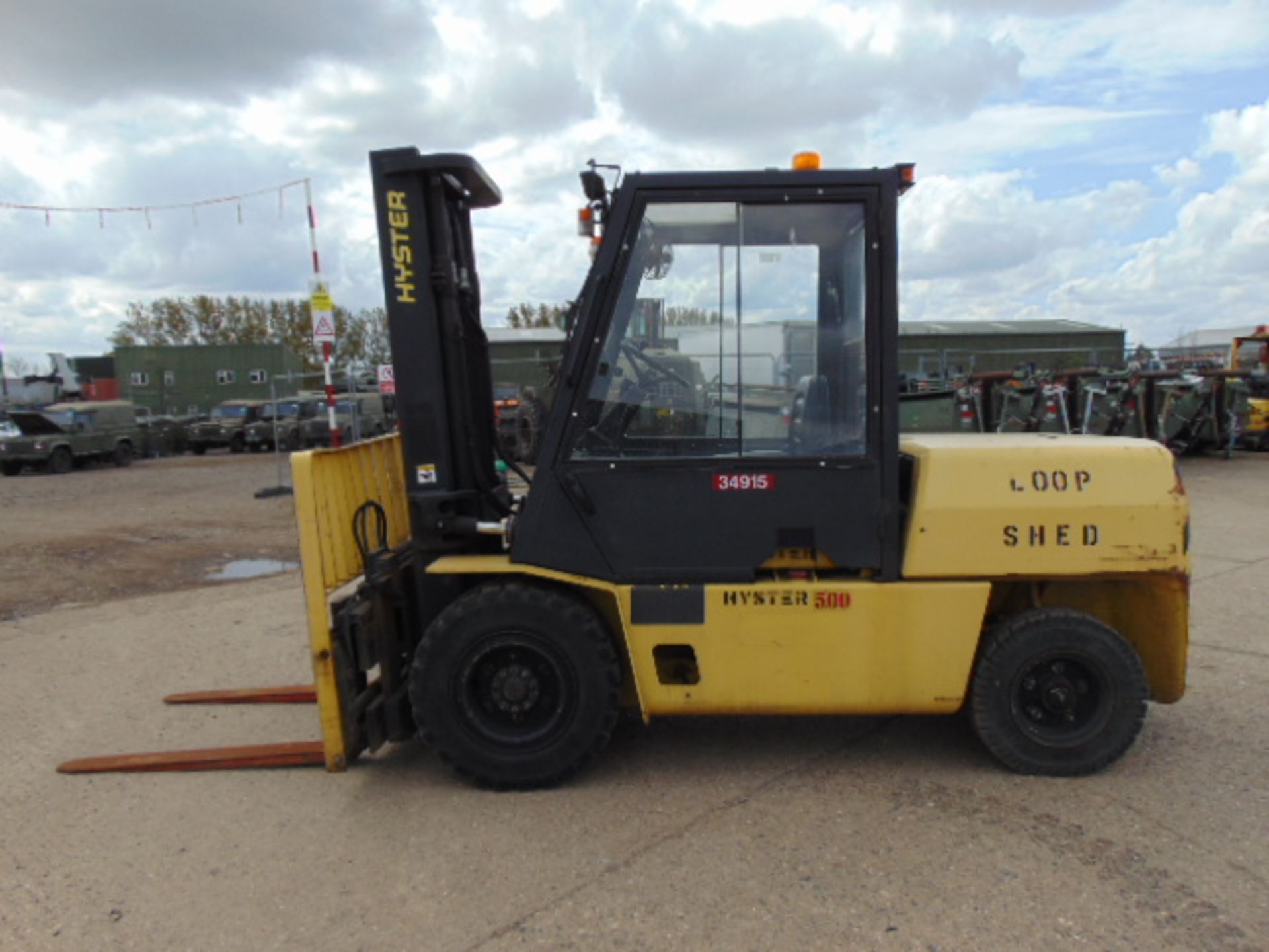 Hyster H5.00XL Counter Balance Diesel Forklift ONLY 463 Hours! - Image 5 of 21