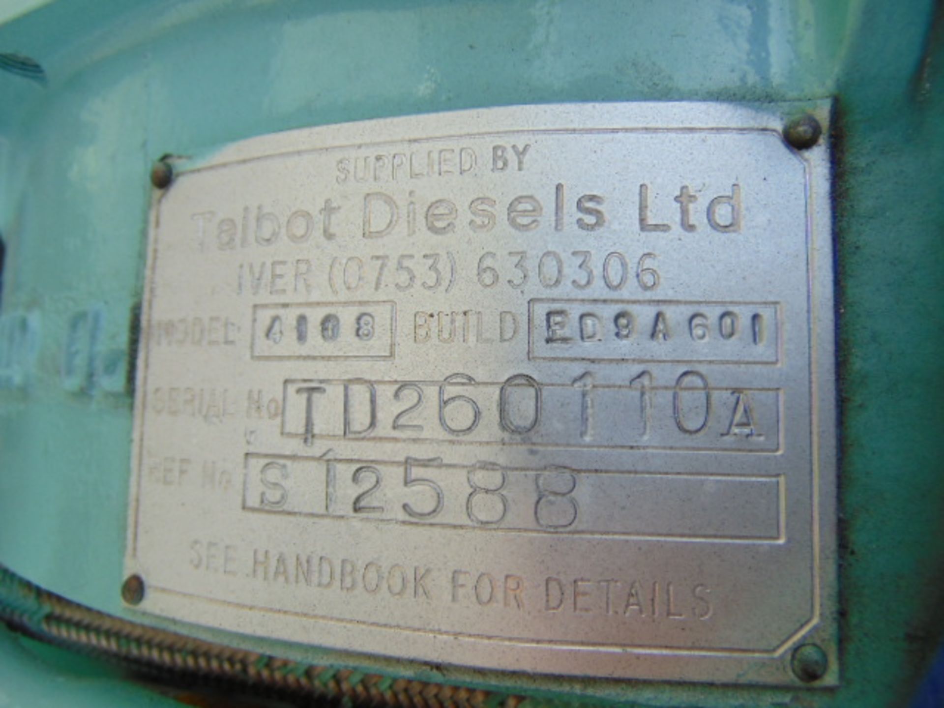 Perkins 4108 Diesel Engine GUE No1 Mk1 Generator Set - Image 9 of 9