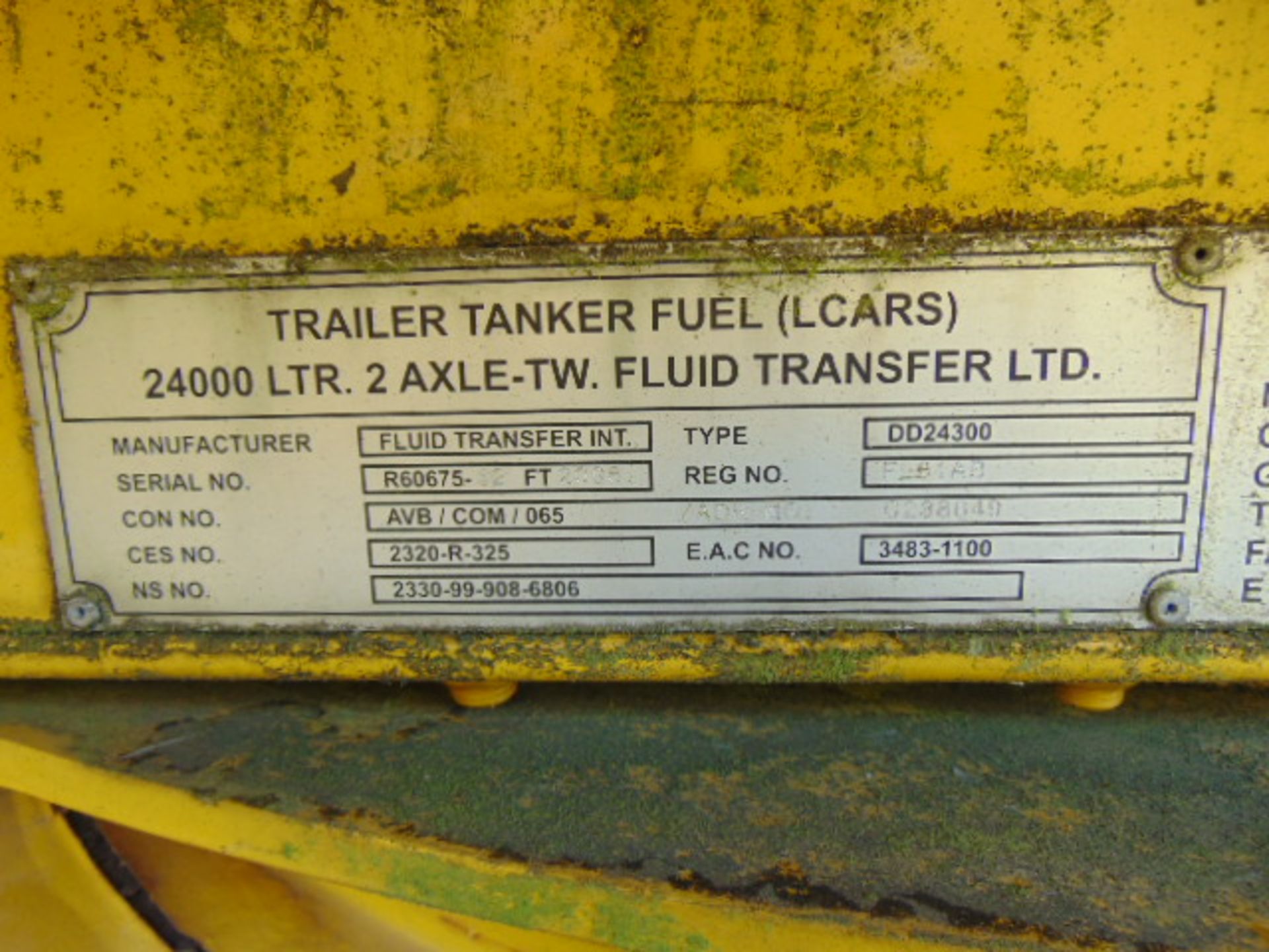 24000 Ltr Twin Axle Fluid Transfer Tanker Trailer - Image 8 of 8