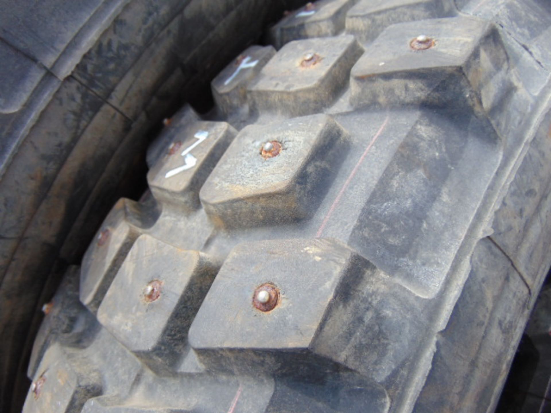5 x Michelin 7.50 R16 XCL Tyres complete with tyre studs - Image 4 of 6