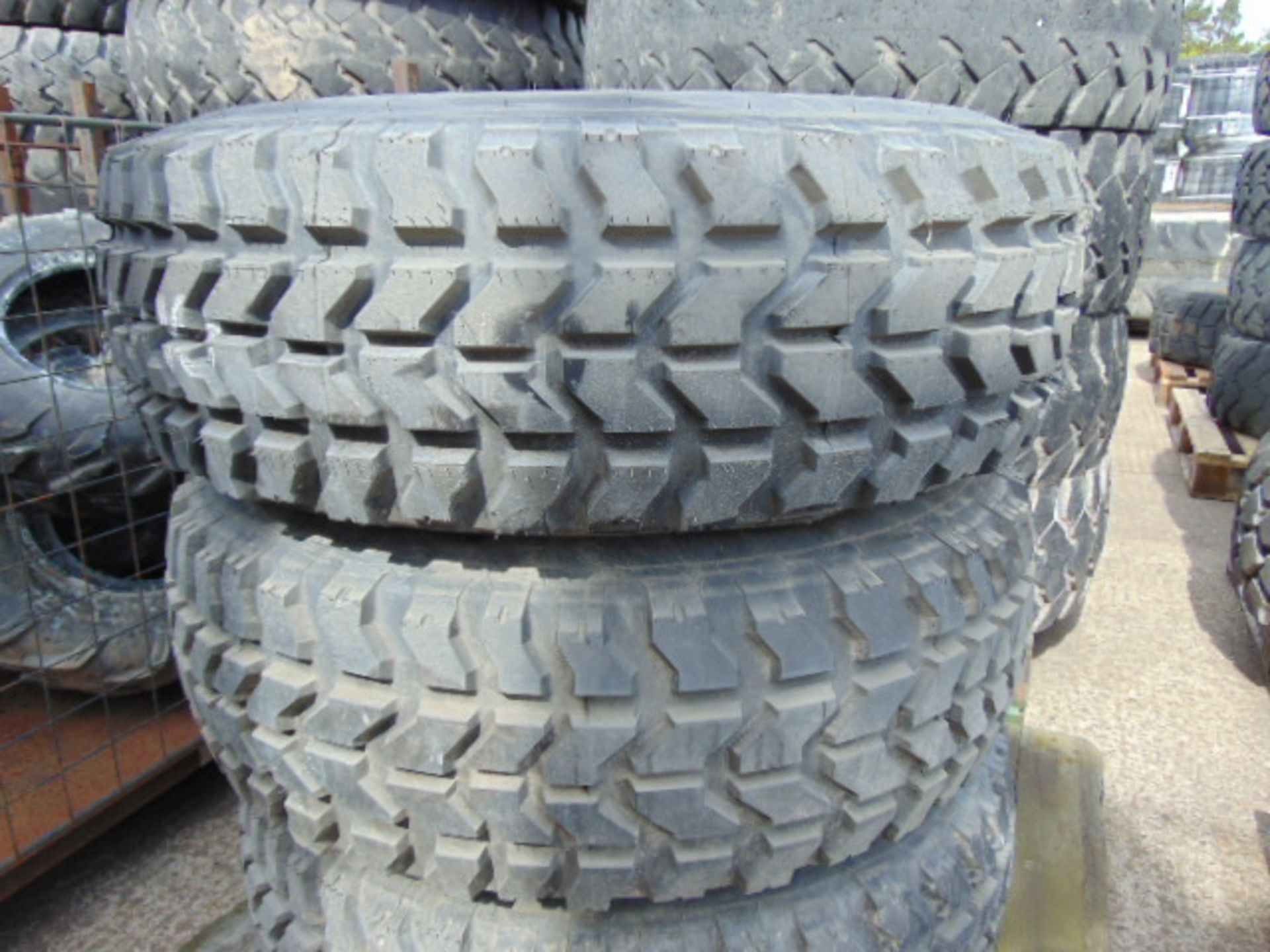 3 x Goodyear Wrangler MT 37x12.50 R16.5LT Tyres with 8 Stud Rims - Image 2 of 6