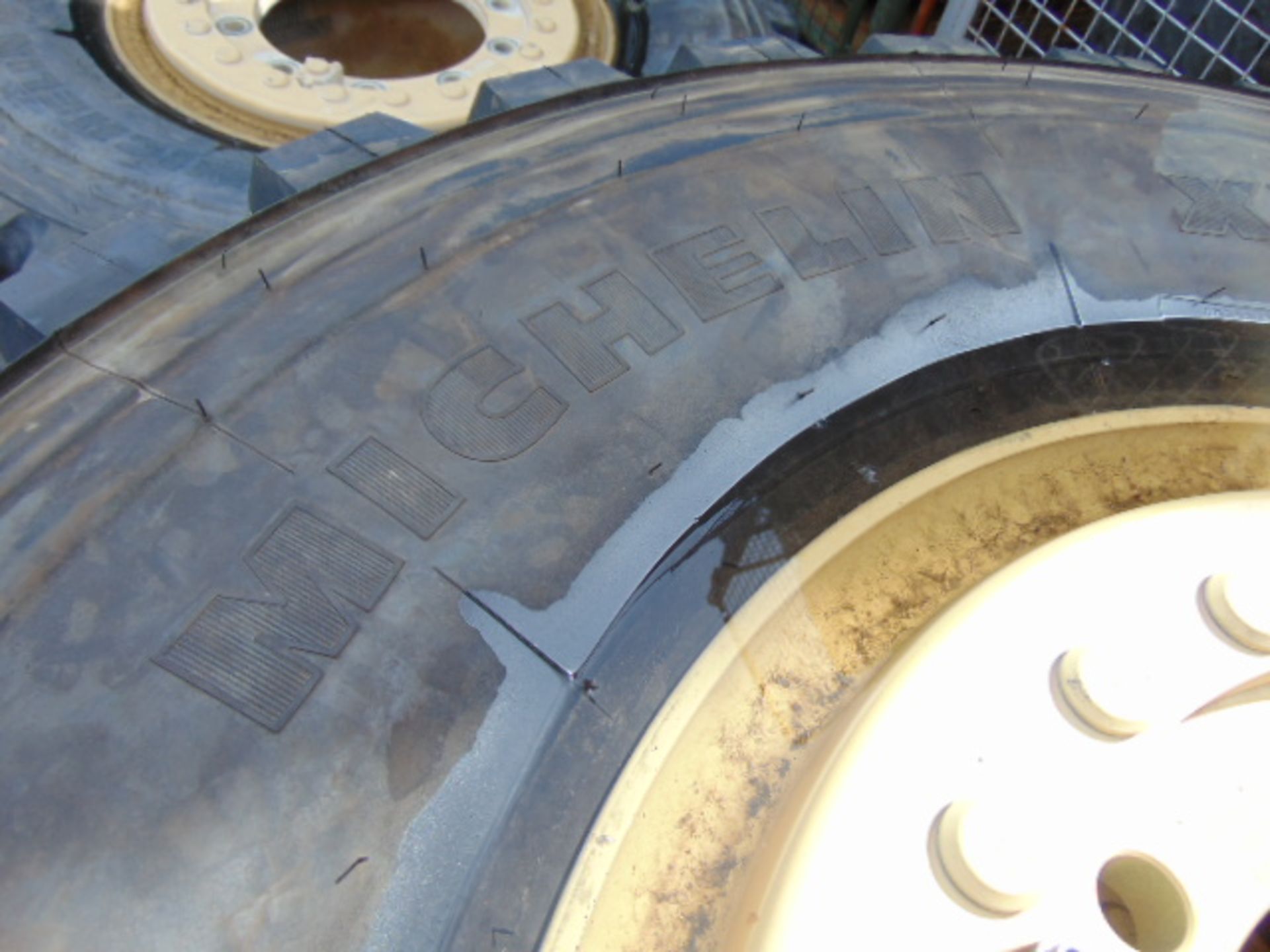 2 x Michelin 395/85 R20 XZL Tyres on 10 Stud Rims - Image 5 of 6