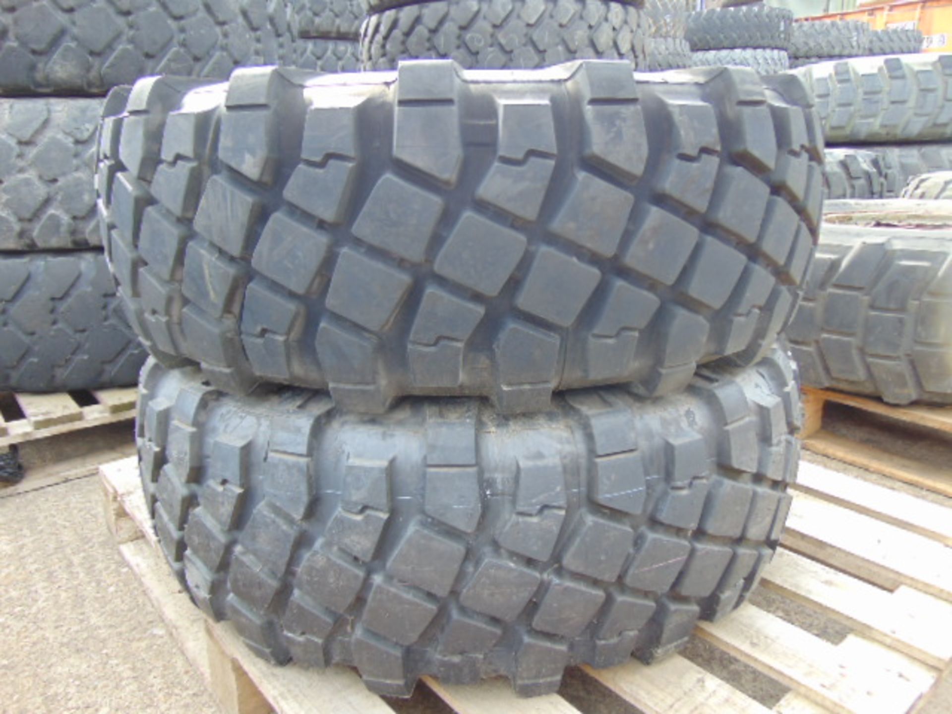 2 x Michelin 325/85 R16 XML Tyres on 8 stud Rims - Image 2 of 6