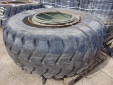 1 x Bridgestone V-Steel-R-Lug 29.5R35 Tyre complete with rim