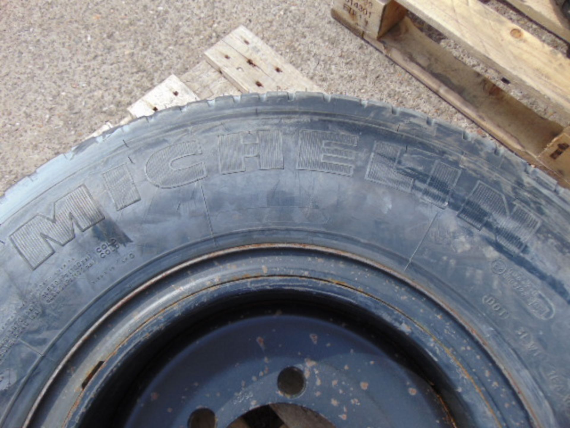 1 x Michelin 8.25 R16 XZA Tyre with 6 stud Rim - Image 5 of 6