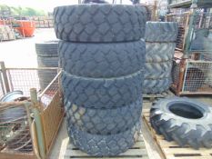 5 x Michelin 335/80 R20 XZL Tyres with 10 Stud Rims