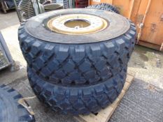 2 x Michelin 395/85 R20 XZL Tyres on 10 Stud Rims