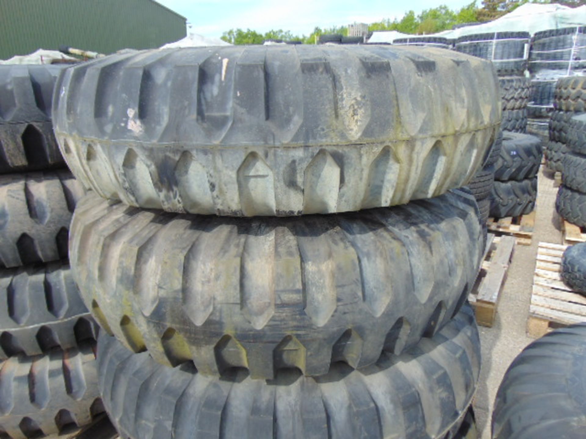 4 x Goodyear 12.00-20 14 Ply Tyres on 10 stud Rims - Image 2 of 6