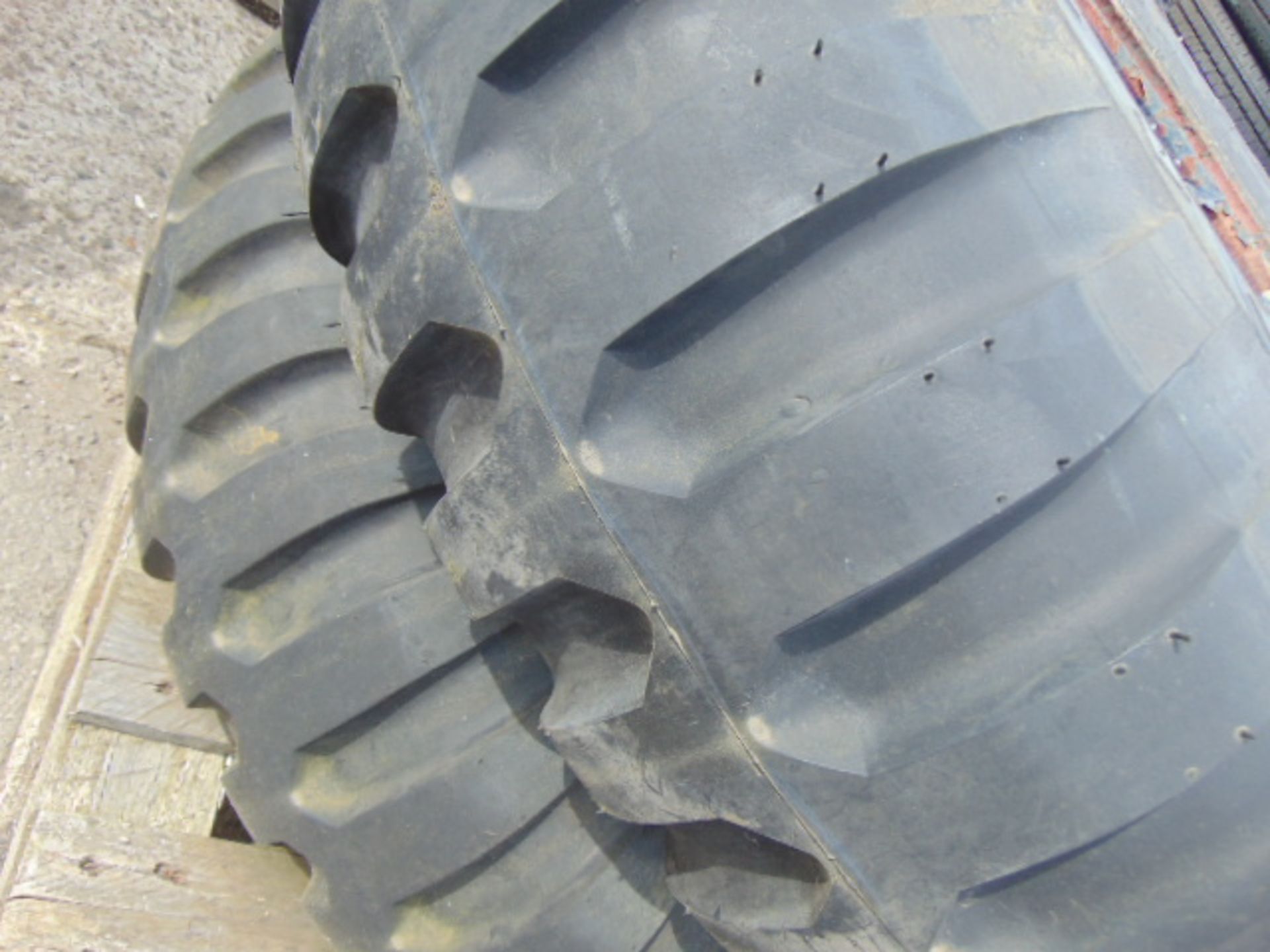 2 x Goodyear 11.00 20 12 Ply Tyres complete with 10 stud rims - Image 3 of 6