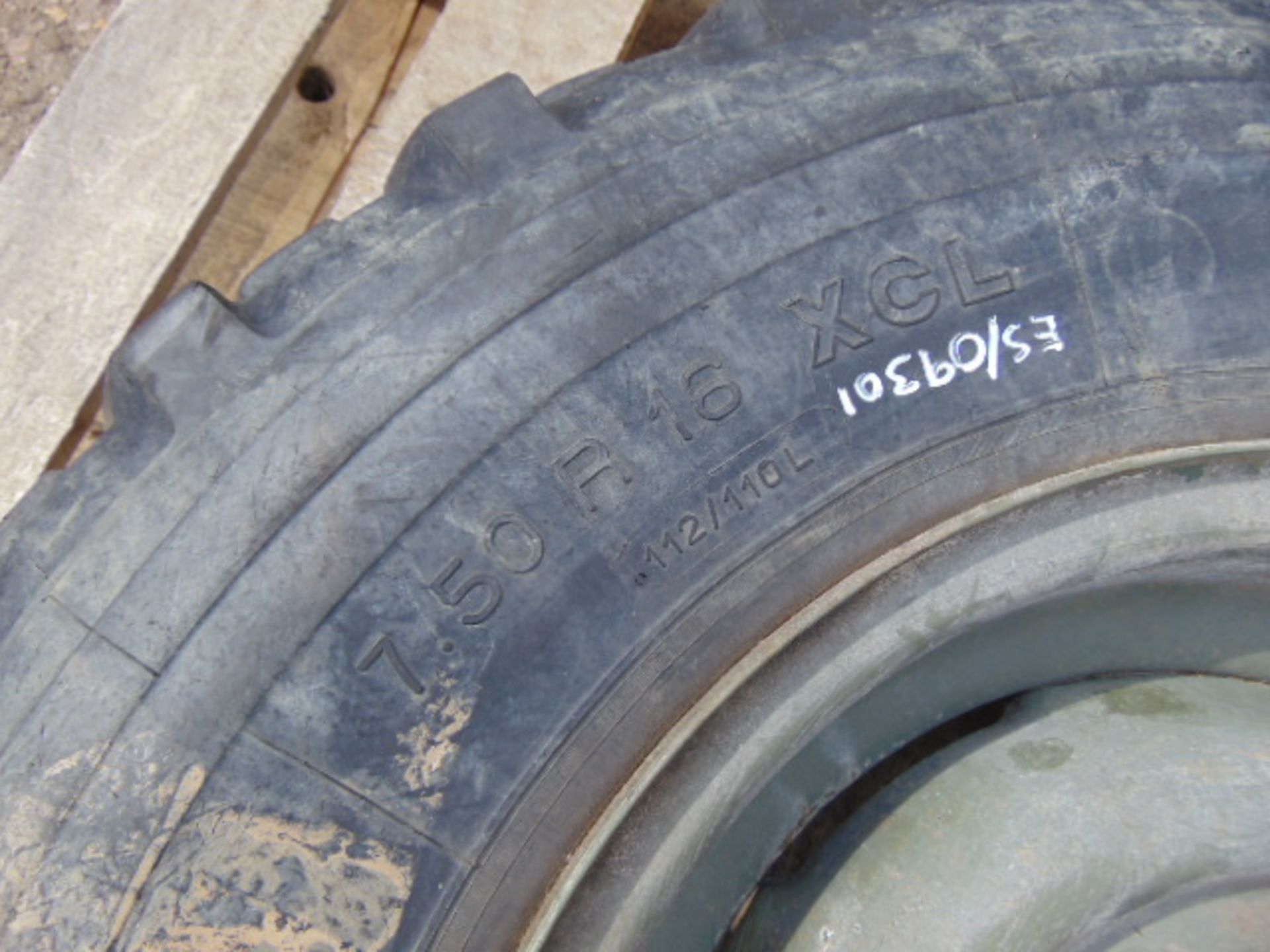 1 x Michelin 7.50 R16 XCL Tyre on a 5 stud Rim - Image 6 of 6