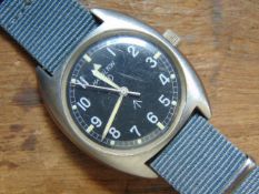 Rare Genuine Navy issue 0552, 1975 mechanical wind up Hamilton wrist watch