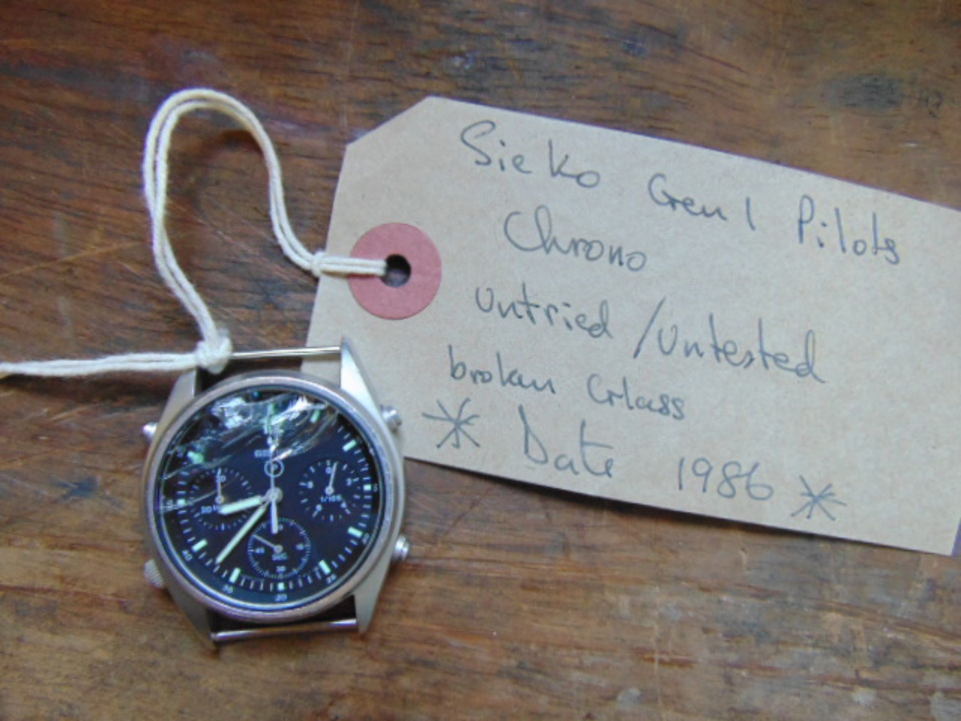 1 x Seiko Pilots Chronograph generation 1 - Image 2 of 4
