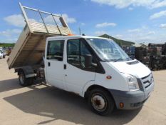 2008 Ford Transit 115 T350 Crew Cab Flat Bed Tipper 30,221 miles!