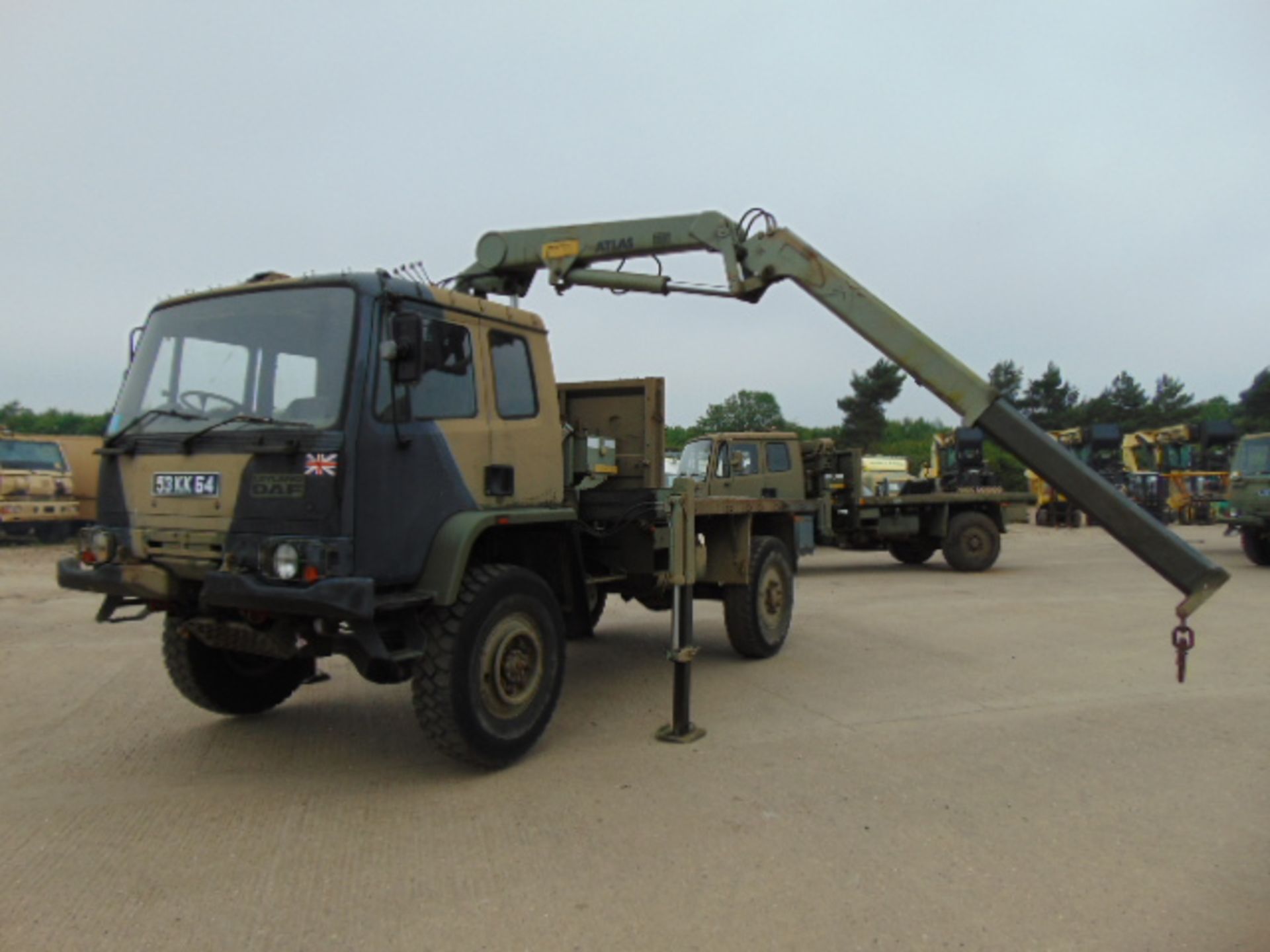 Leyland DAF 4X4 Truck complete with Atlas Crane