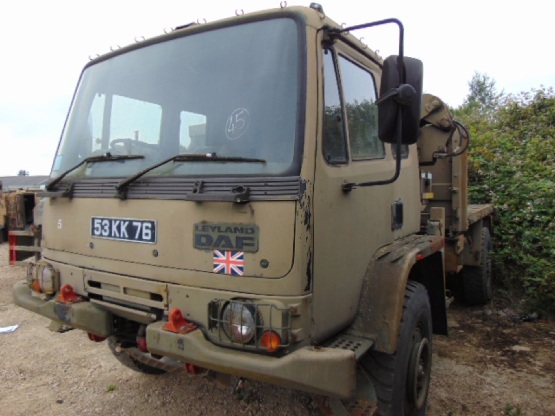 Leyland DAF 4X4 Truck complete with Atlas Crane - Image 3 of 16