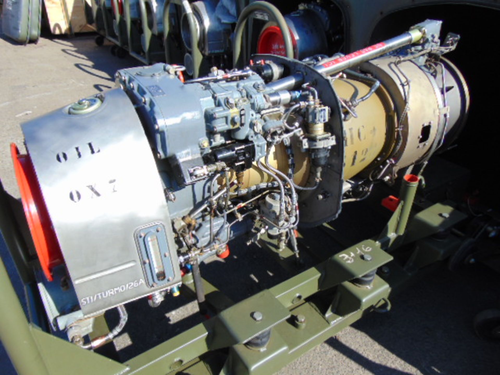 Rolls Royce / Turbomeca Turbine 3C4 Jet Engine 1300 SHP complete with Transportation Cradle - Image 2 of 11