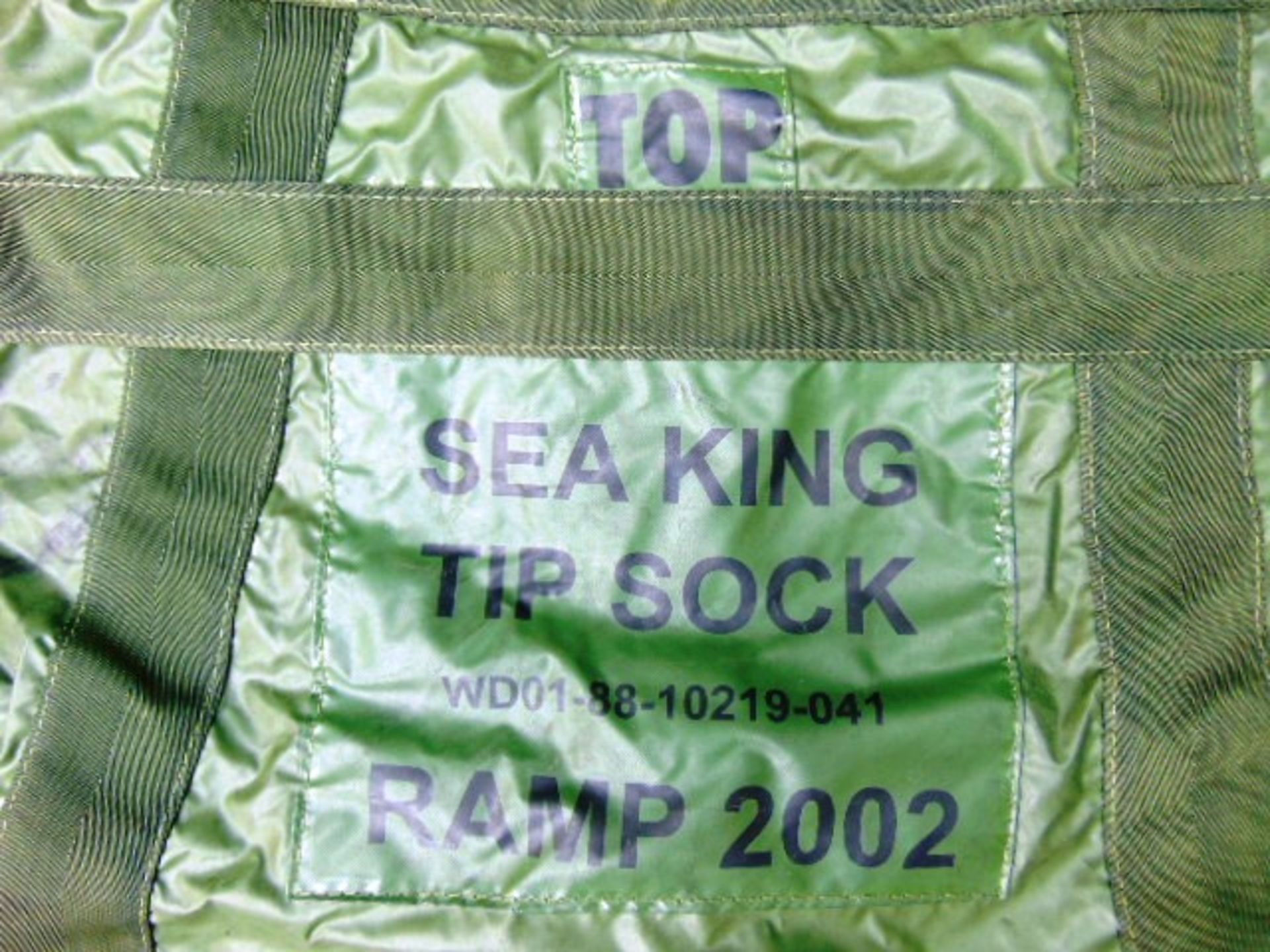 2 x Royal Navy Westland Sea King Helicopter Main Rotor Blade Tip Socks/Bags - Image 2 of 4