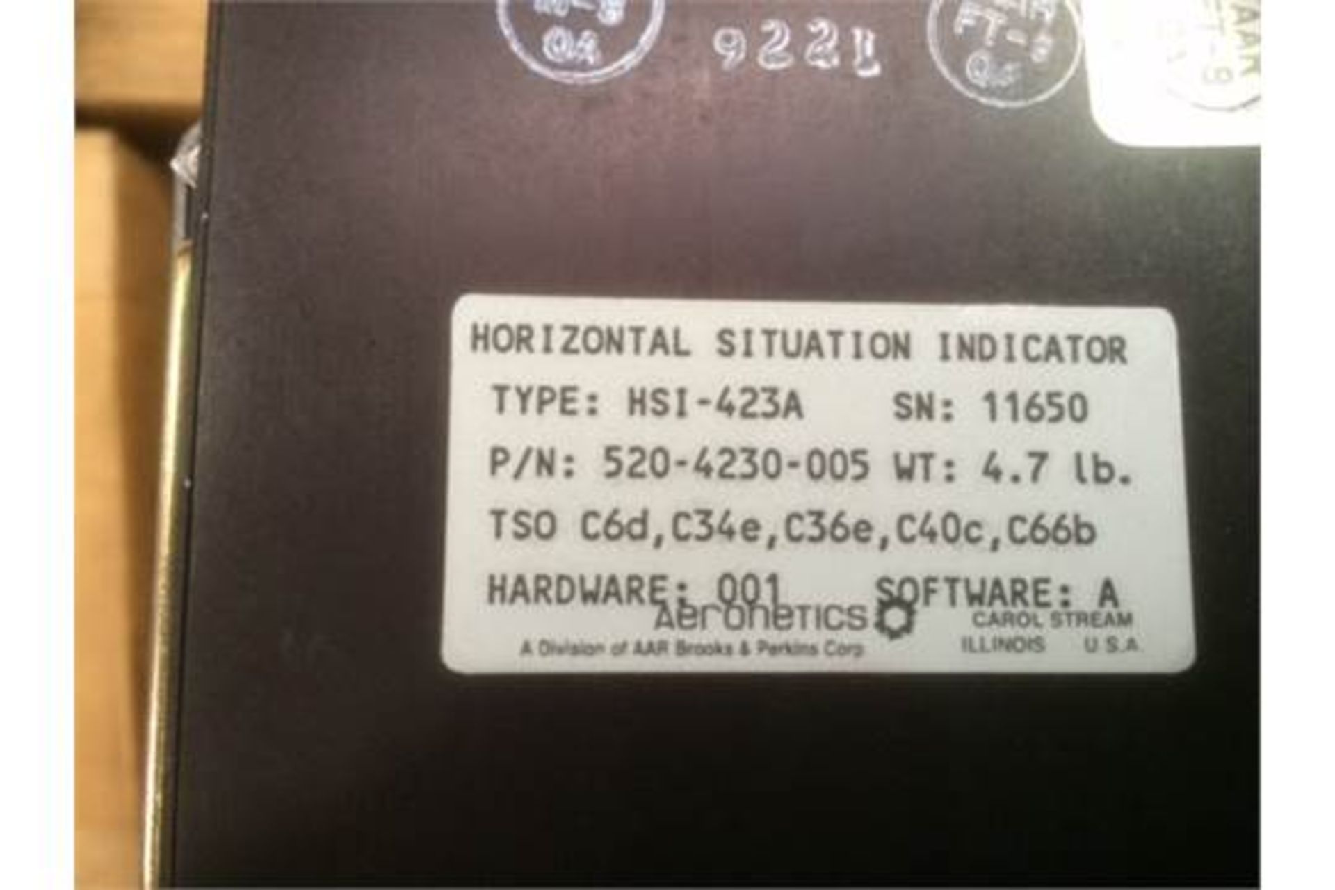 Aeronetics Horizontal Situation Indicator model HSI – 423A - Image 4 of 5