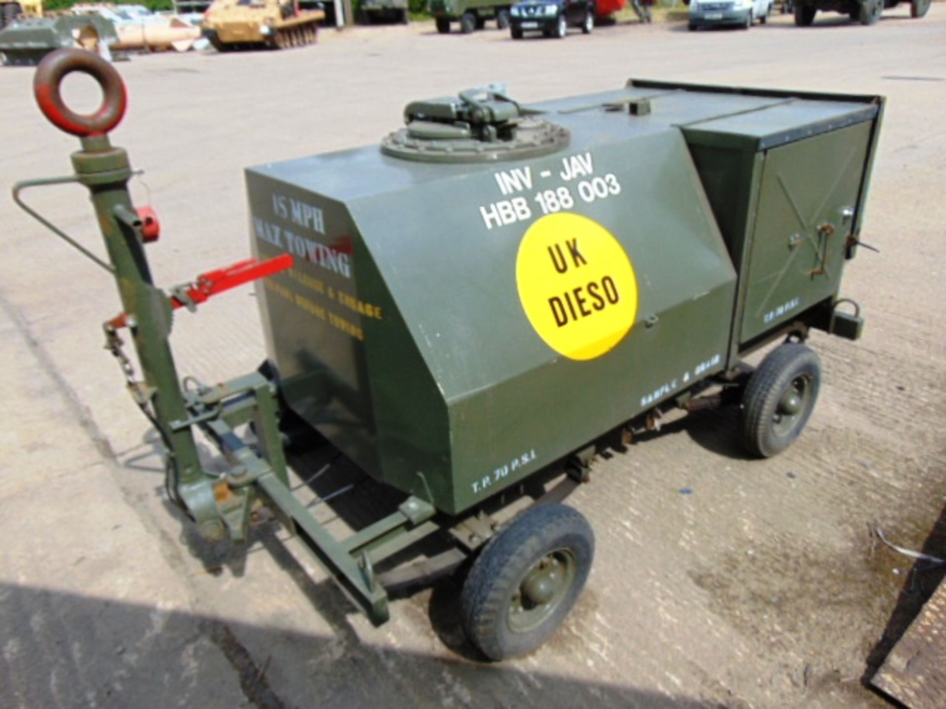 Light Aircraft 650Ltr Fuel Bowser Trolley - Image 3 of 15