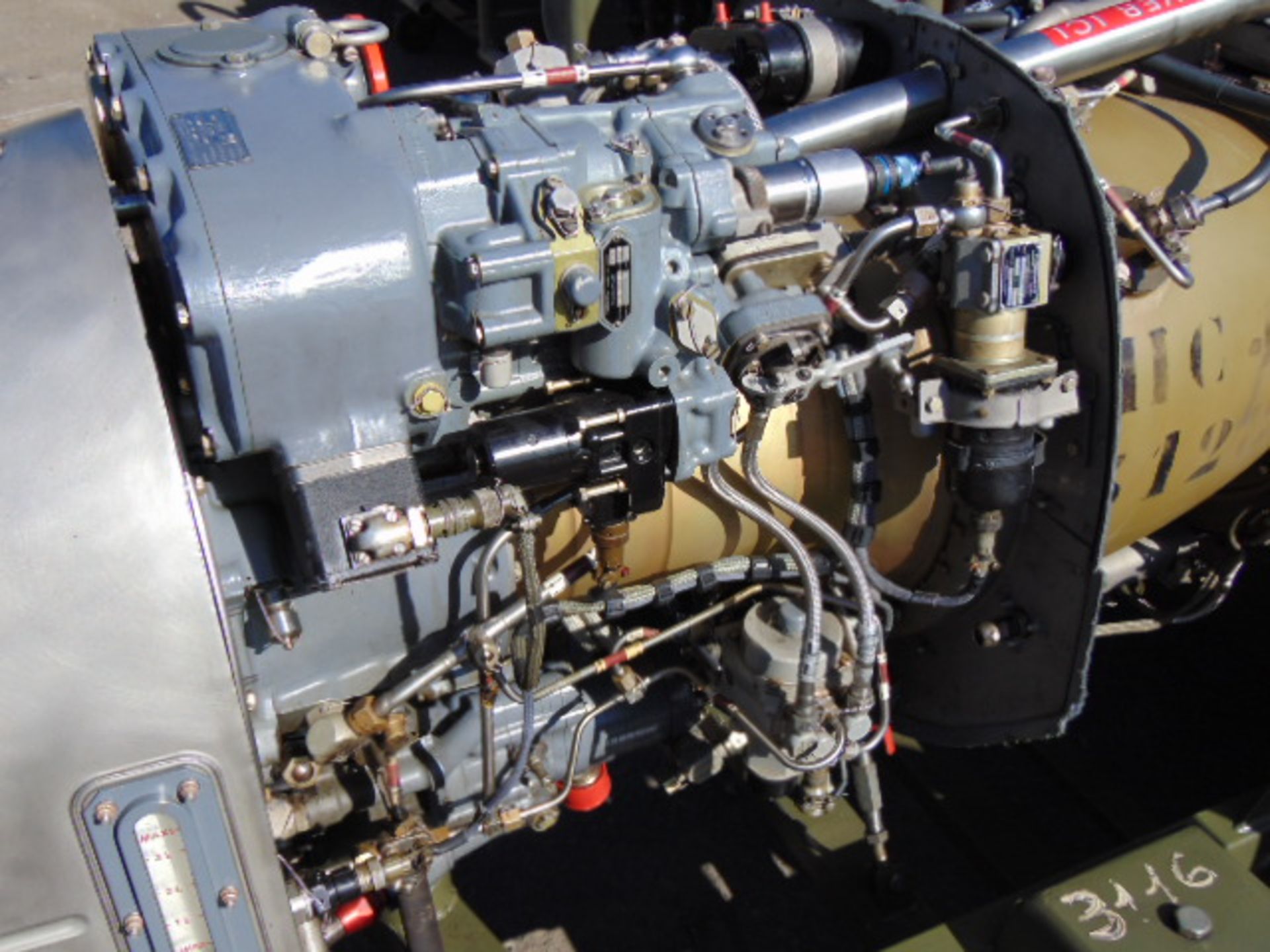 Rolls Royce / Turbomeca Turbine 3C4 Jet Engine 1300 SHP complete with Transportation Cradle - Image 3 of 11