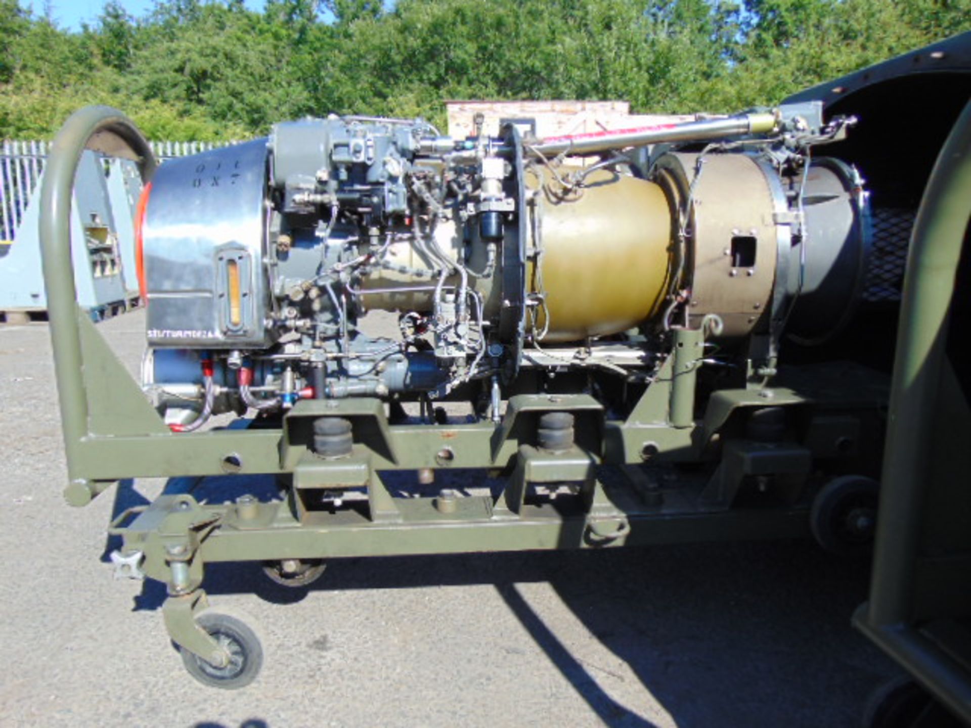 Rolls Royce / Turbomeca Turbine 3C4 Jet Engine 1300 SHP complete with Transportation Cradle - Image 11 of 11