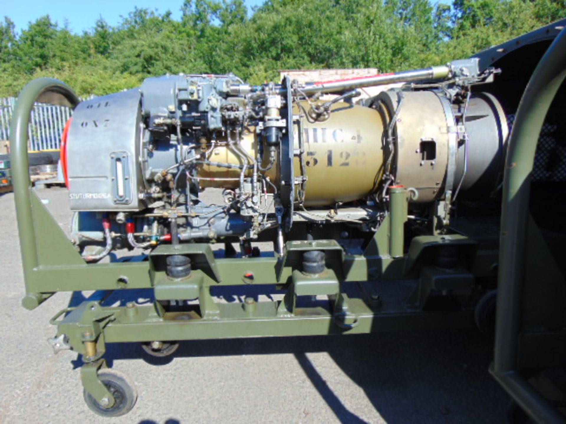 Rolls Royce / Turbomeca Turbine 3C4 Jet Engine 1300 SHP complete with Transportation Cradle - Image 11 of 11