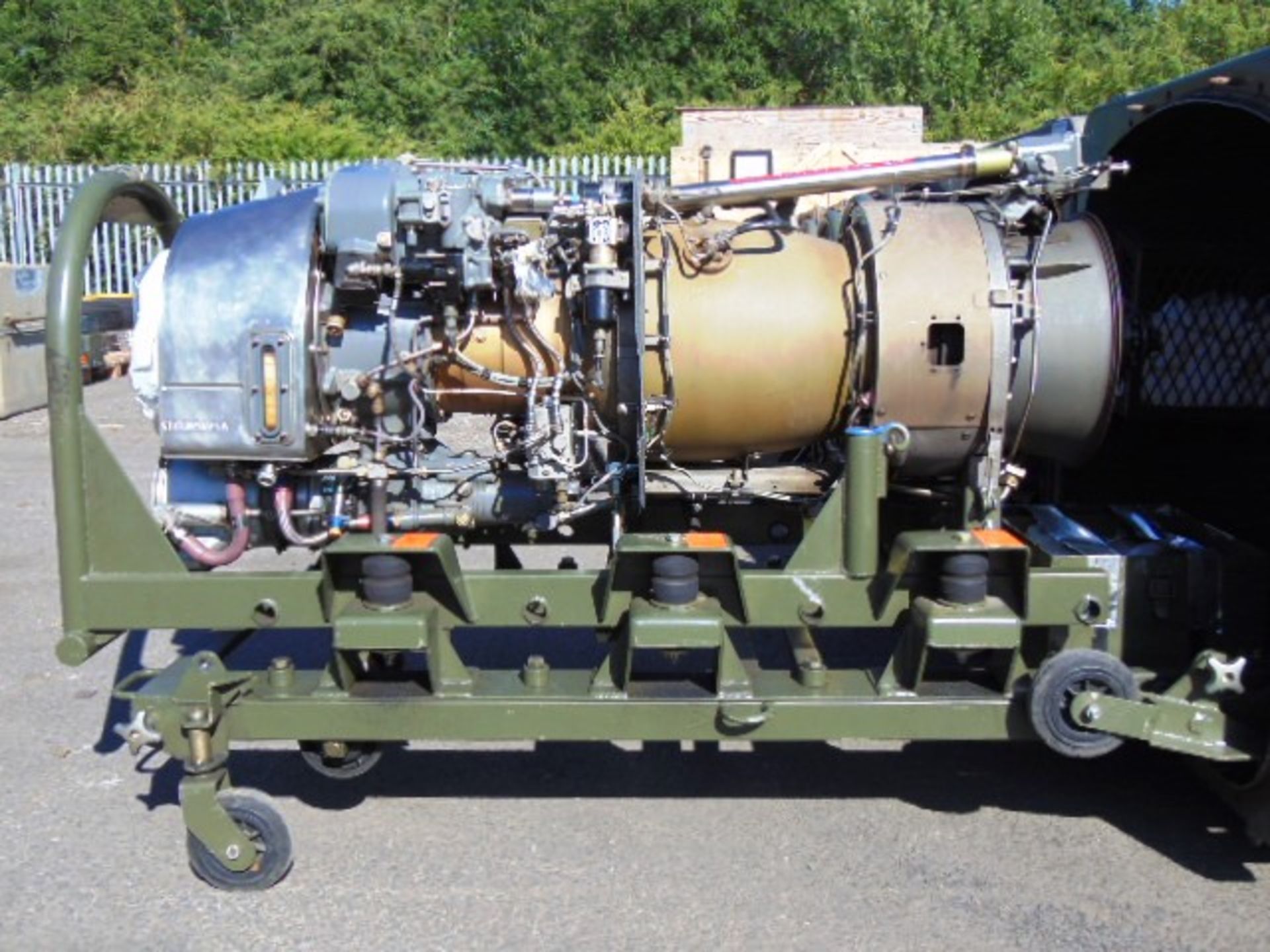 Rolls Royce / Turbomeca Turbine 3C4 Jet Engine 1300 SHP complete with Transportation Cradle - Image 8 of 8