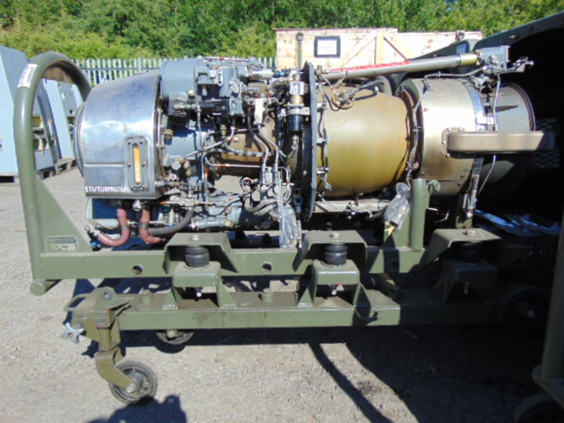 Rolls Royce / Turbomeca Turbine 3C4 Jet Engine 1300 SHP complete with Transportation Cradle - Image 12 of 12