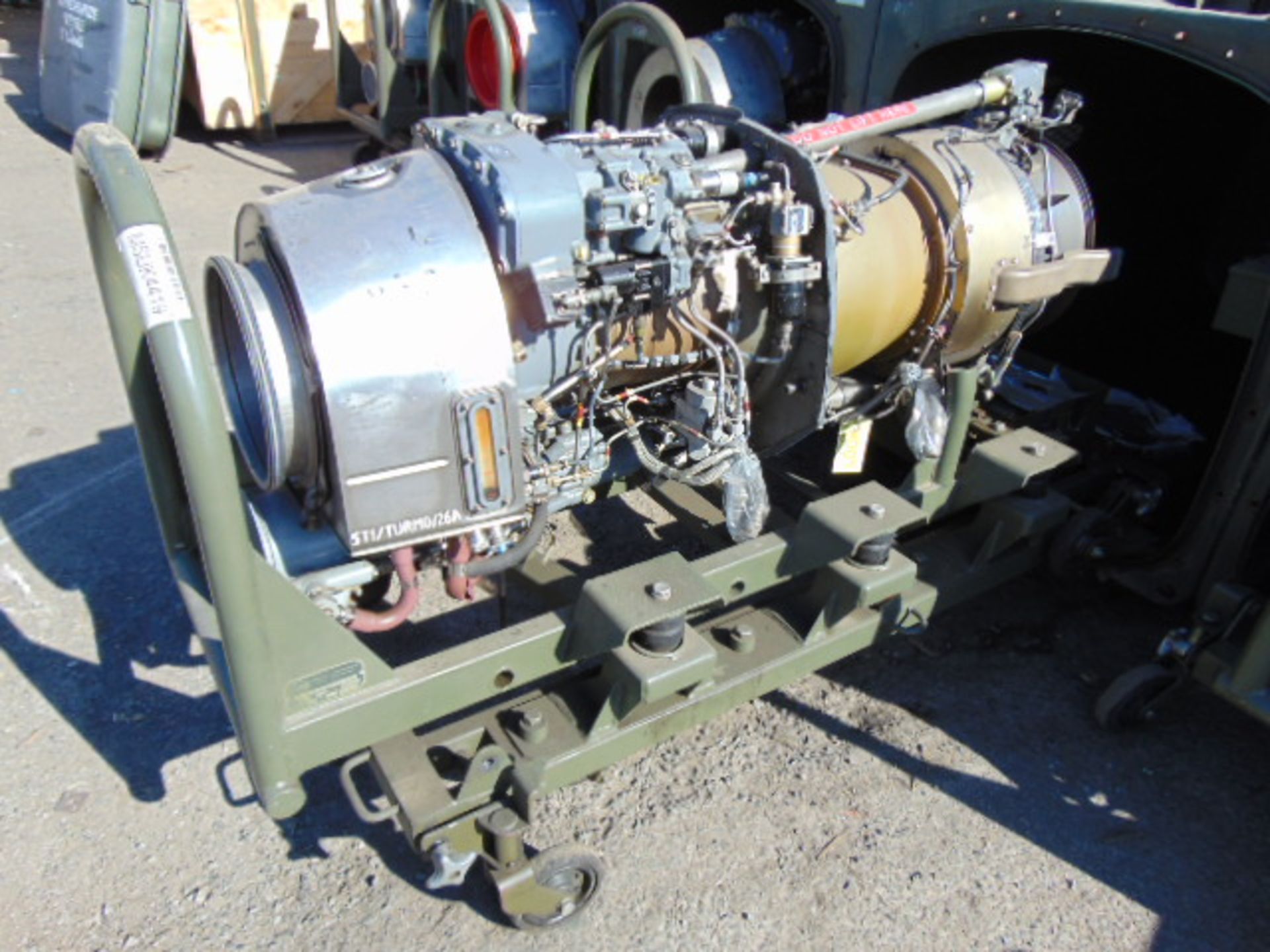 Rolls Royce / Turbomeca Turbine 3C4 Jet Engine 1300 SHP complete with Transportation Cradle