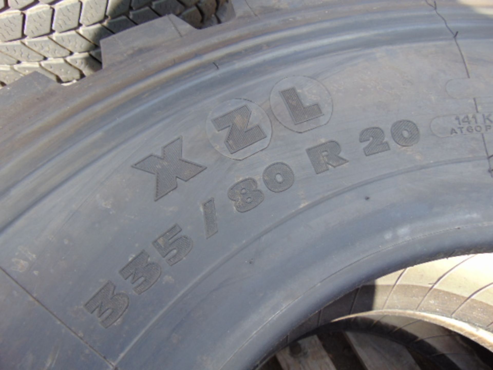 2 x Michelin 335/80 R20 XZL Tyres - Image 5 of 5