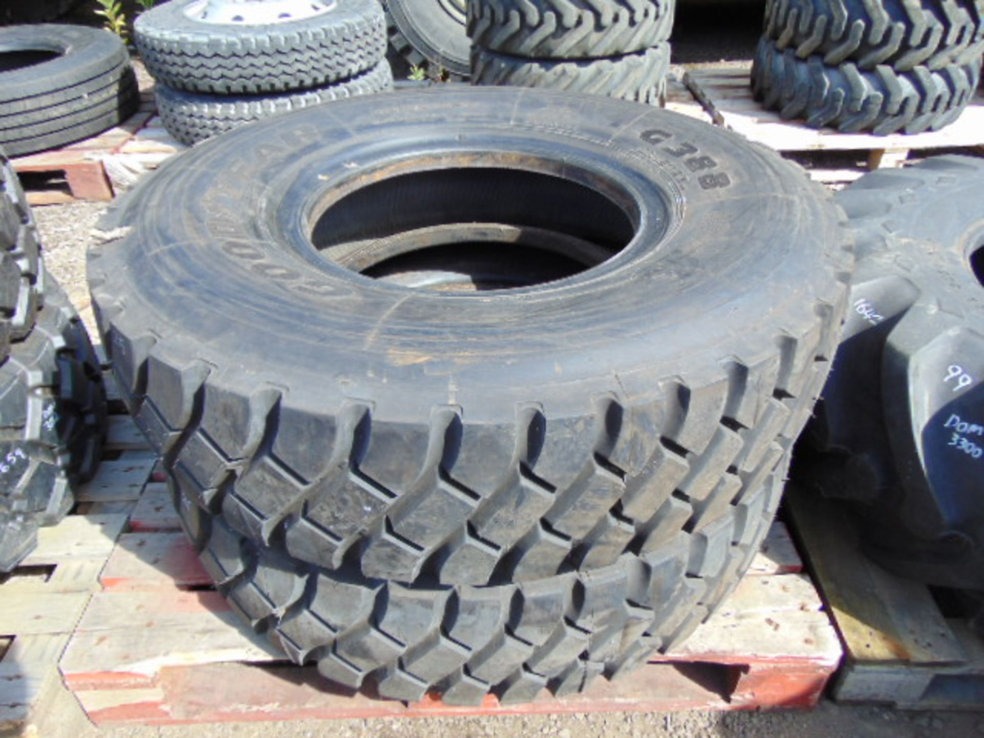 2 x Goodyear G388 12.00 R20 Tyres