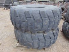 2 x Michelin 20.5 R25 XL Tyres