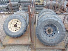 7 x Michelin LT235/85 R16 XZL Tyres complete with 5 stud rims