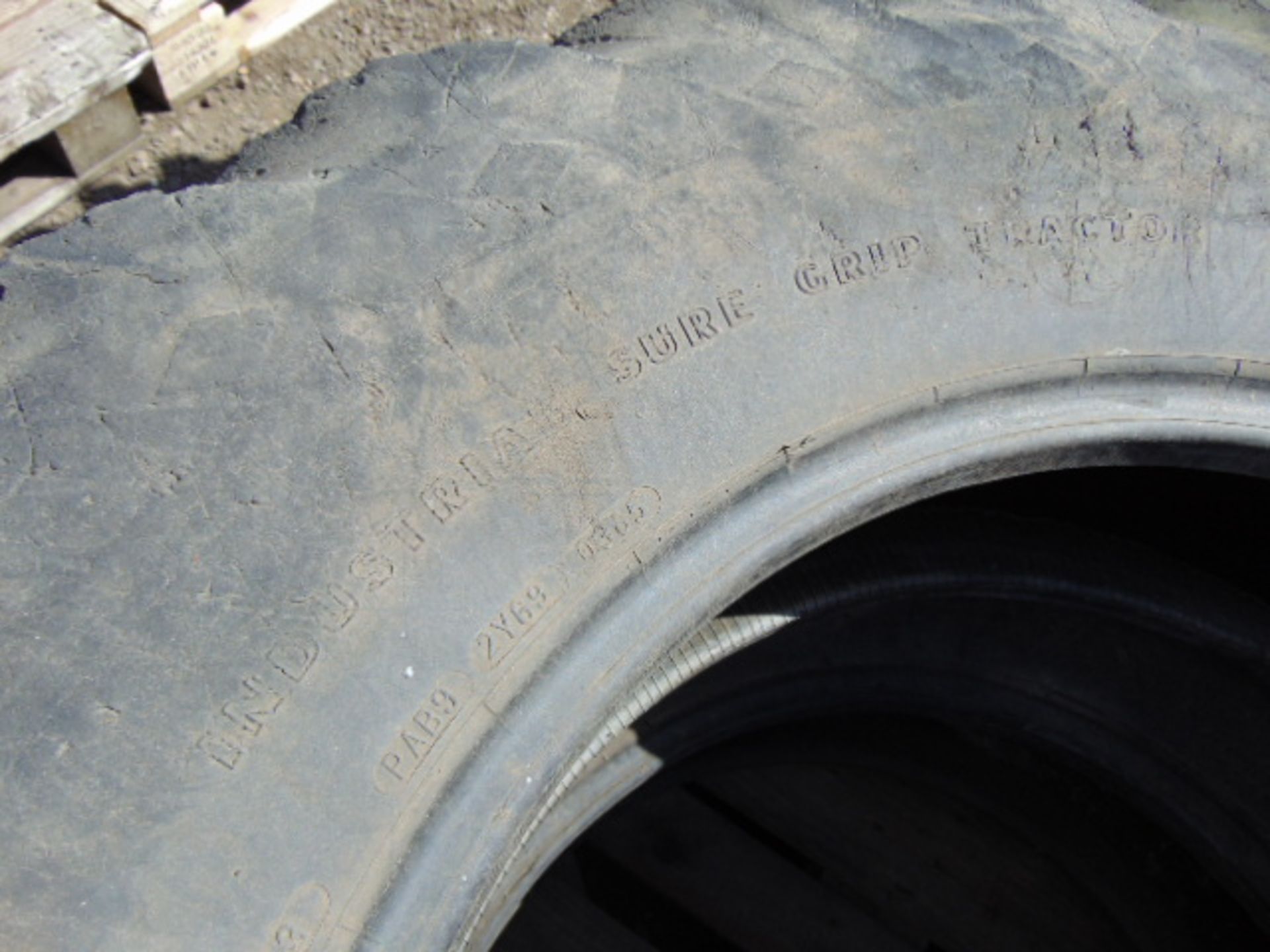 2 x Goodyear Industrial Sure Grip Tractor 16.9-28 152 Tyres - Image 5 of 5