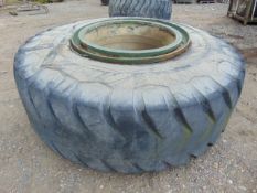 1 x Firestone 29.5-35 Tyre complete with rim