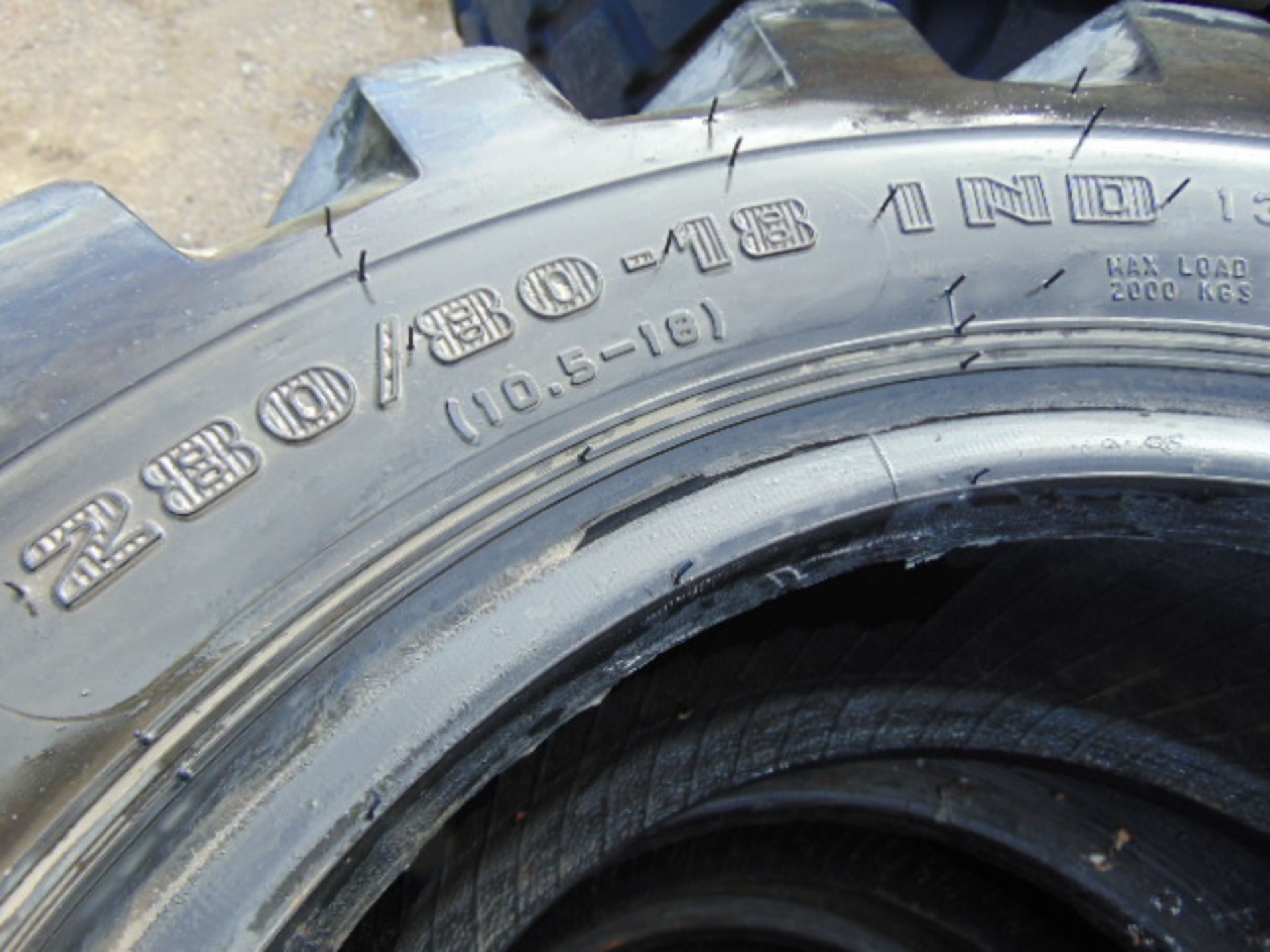 5 x Firestone Super Traction Loader 280/80 18 IND Tyres - Image 7 of 7