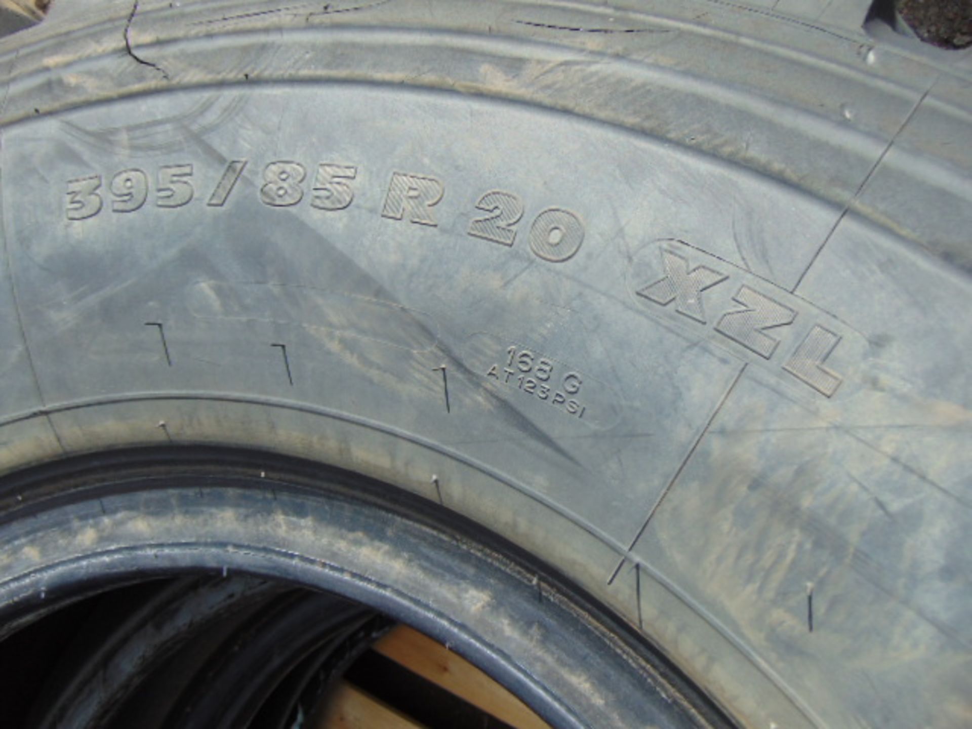 2 x Michelin XZL 395/85 R20 Tyres - Image 6 of 6