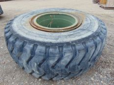1 x Bridgestone V-Steel-R-Lug 29.5R35 Tyre complete with rim