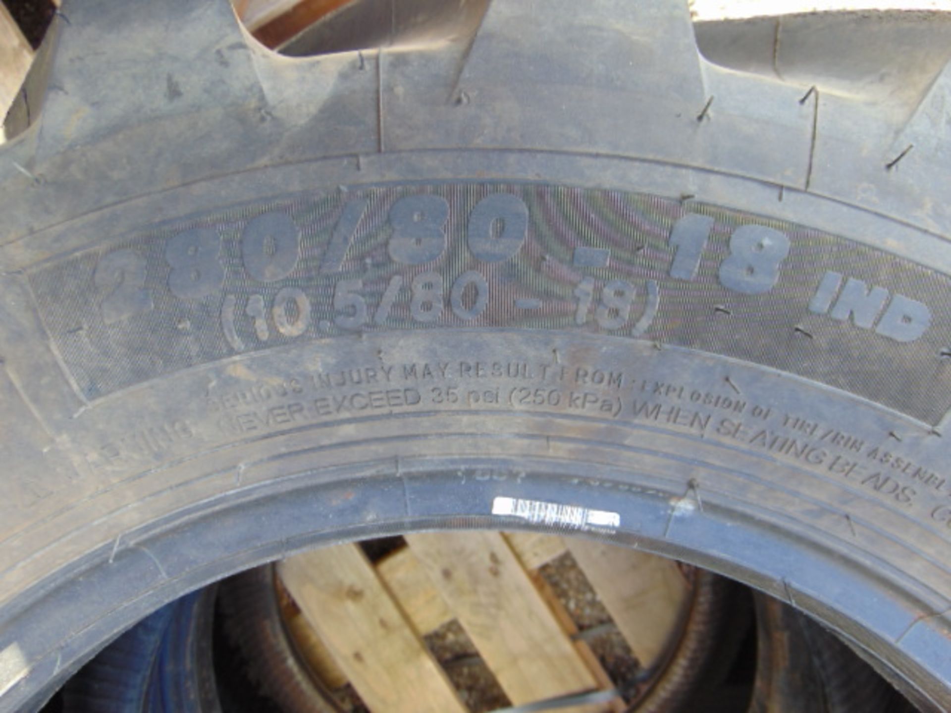 2 x Michelin Power CL 280/80-18 IND Tyres - Image 6 of 6