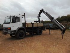 Mercedes-Benz Atego 1317 4x4 Dropside complete with Atlas 105.1 Crane and H14P SuperWinch