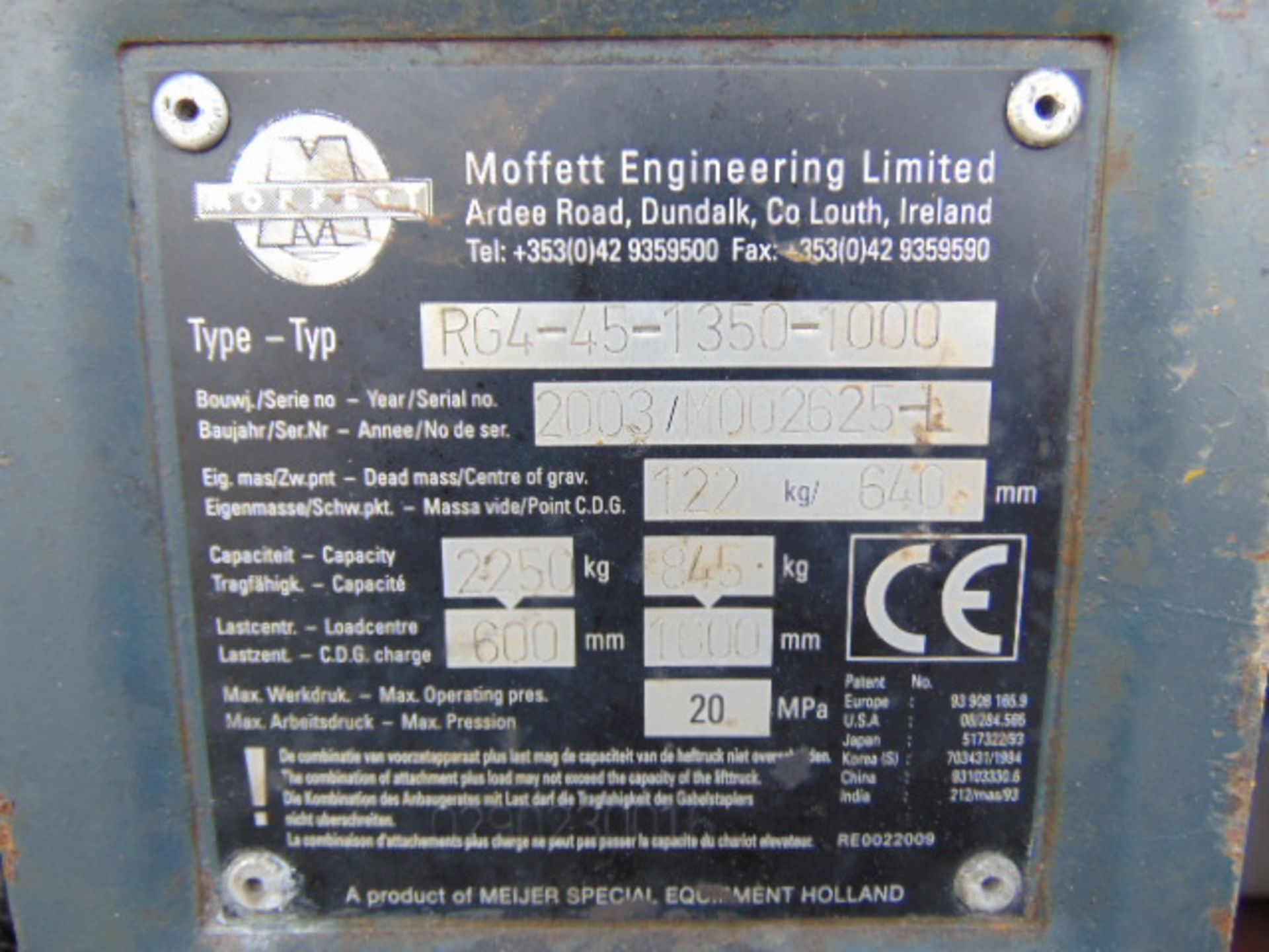 2003 Moffett Mounty M2003 4 WayTruck Mounted Forklift - Image 23 of 23